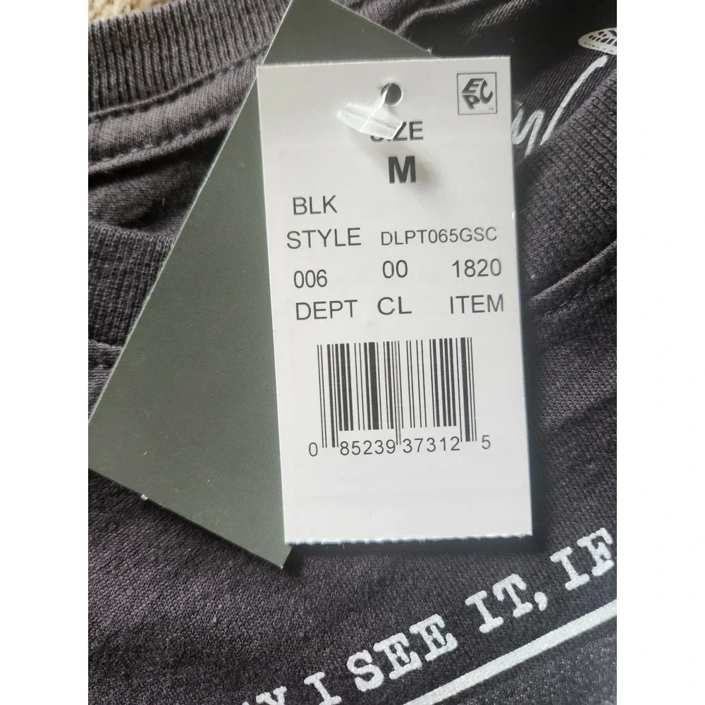 Dolly Parton Rainbow Quote Graphic T-Shirt Charcoal Black Mad Engine Womens Med - Picture 8 of 8